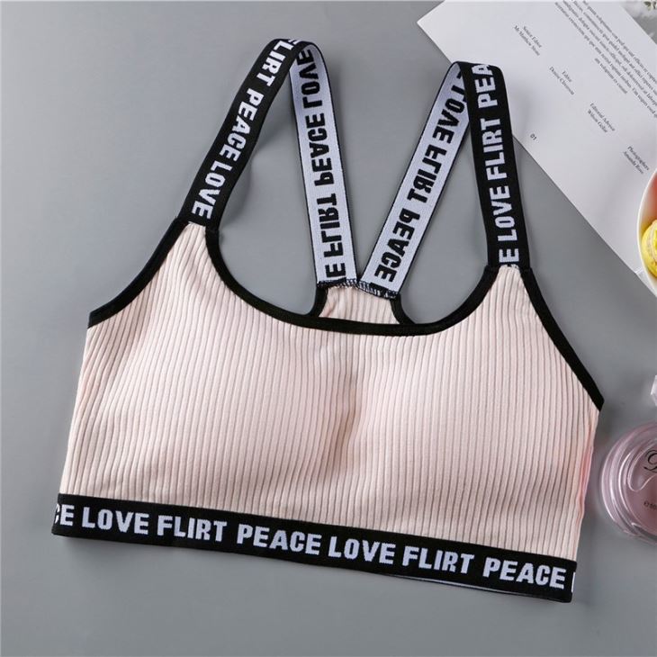 Teen Girls Cotton Print Bra Panty Set